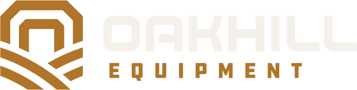 Main Oakhill Equipment gold and white logo